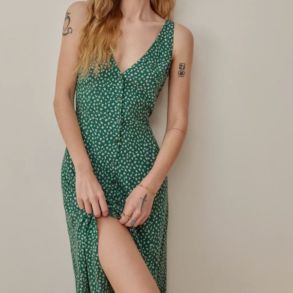 NWOT💚Reformation Luke Dress - Annie